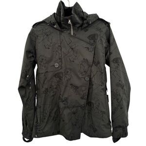 Holden Kaori Eco Jacket Art Printed‎ Snowboard Skeletons Black Small